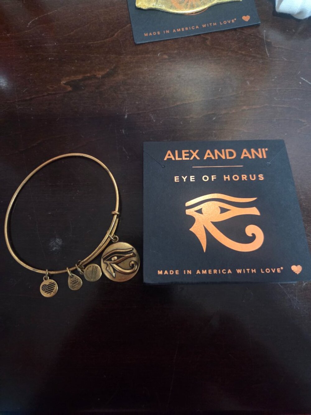 Alex and ani eye of horus bracelet